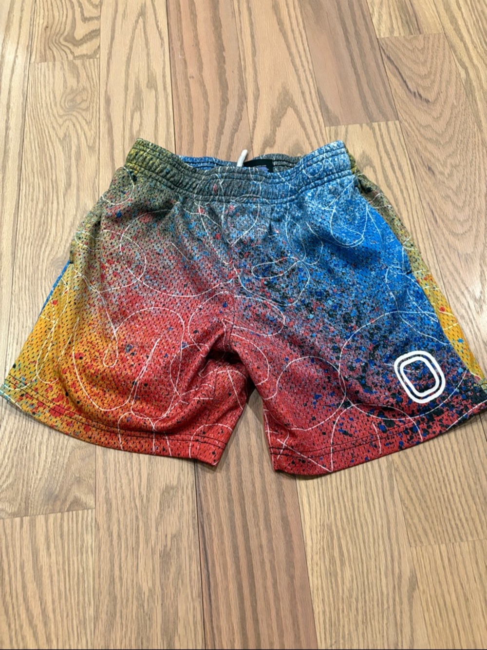 Kids Multicolor Athletic Shorts with Graphic Print